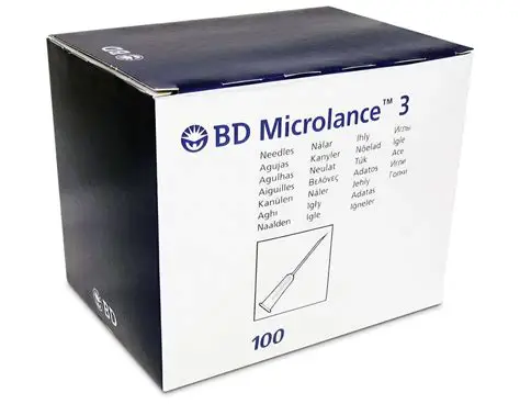 BD Microlance 3 Hypodermic Needles (27g x 13mm) x 100